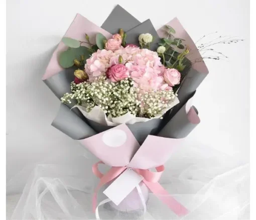 Blush Elegance Hydrangea Bouquet