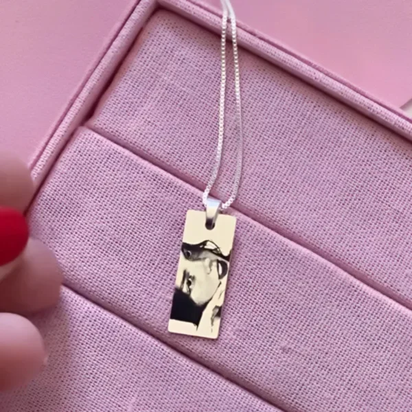 Custom Engraved Photo Pendant Necklace