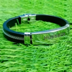 Custom Leather Name Bracelet for Men2