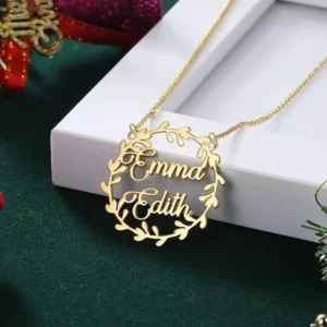 Customize Name Flower Necklace Gifts