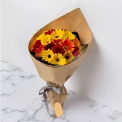 Golden Glow Gerbera Bouquet