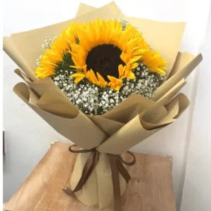 Golden Sunshine Sunflower Bouquet