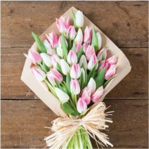 Graceful Blush Tulip Bouquet