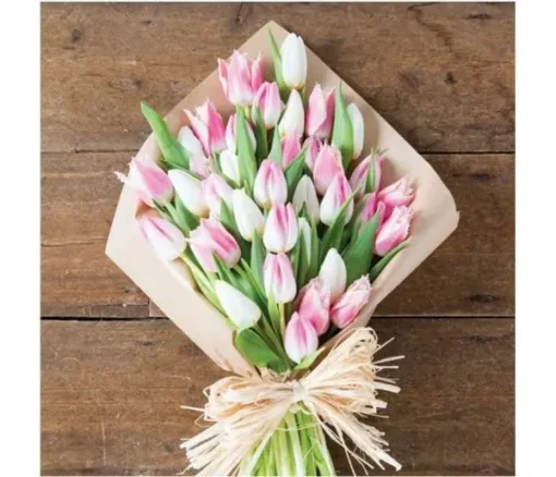 Graceful Blush Tulip Bouquet