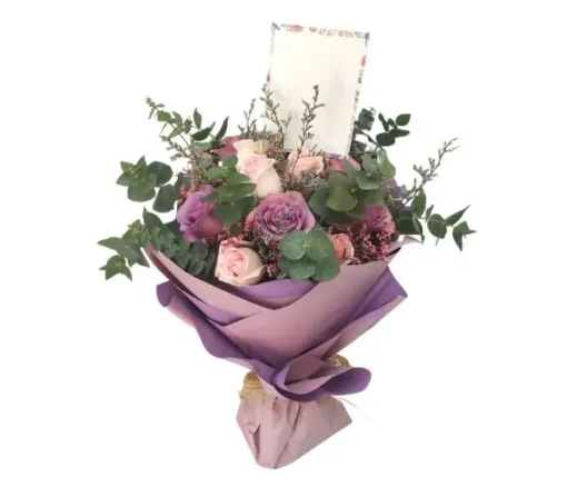 Mystic Lavender & Pink Rose Bouquet
