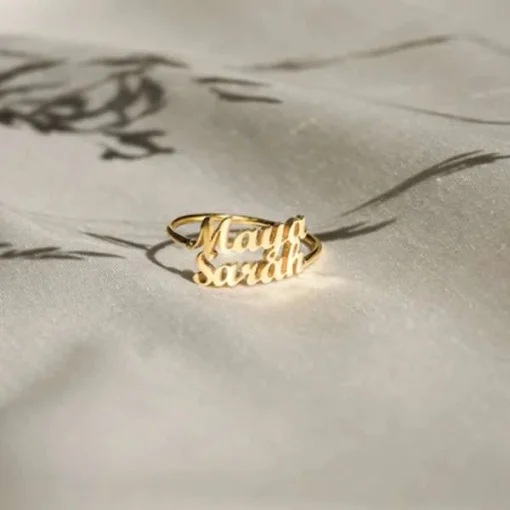 Personalized Double Name Ring - Image 3
