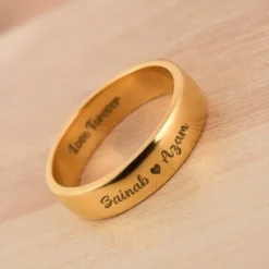 Personalized Engraved Name & Date Ring3