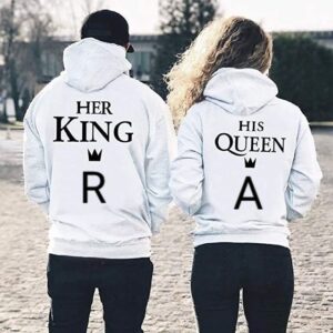 Personalized King & Queen Couple Hoodies