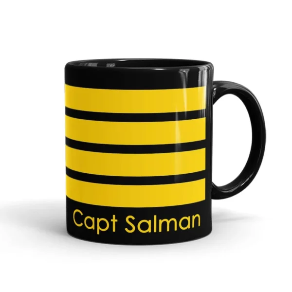 Personalized Pilot Rank Mug