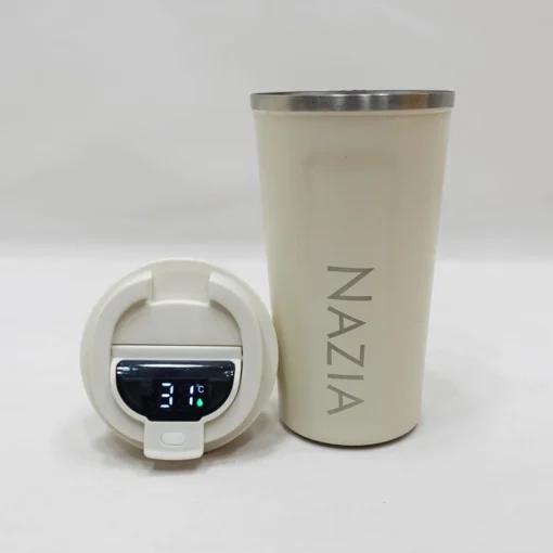 Personalized Temperature Display Bottle (BlackWhite)3
