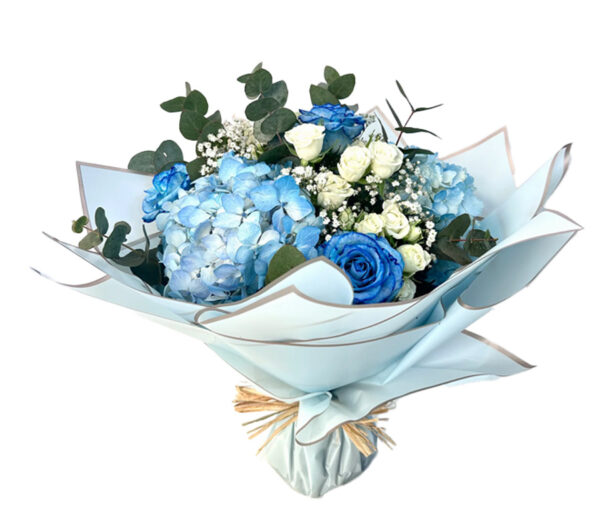 Serenity Blue Hydrangea Bouquet2