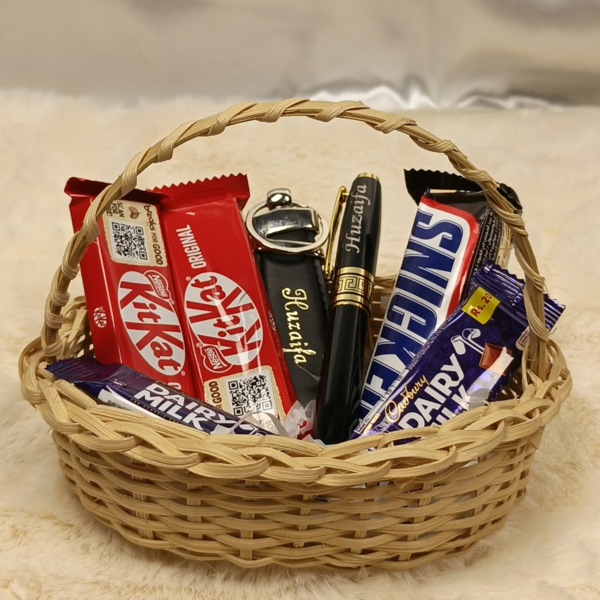 Signature Chocolate & Personalized Pen Basket