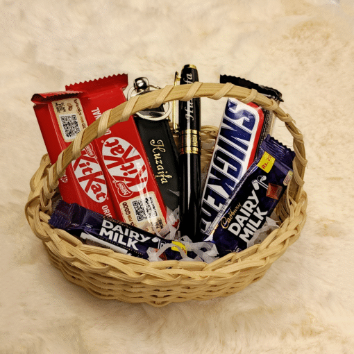 Signature Chocolate & Personalized Pen Basket - Image 2