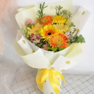 Sunshine Delight Gerbera Bouquet