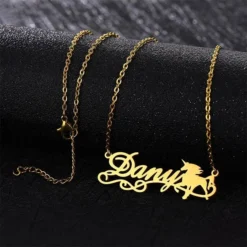 Unicorn Personalized Name Necklace1