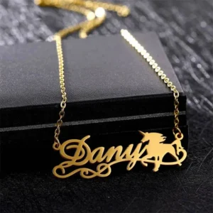 Unicorn Personalized Name Necklace2