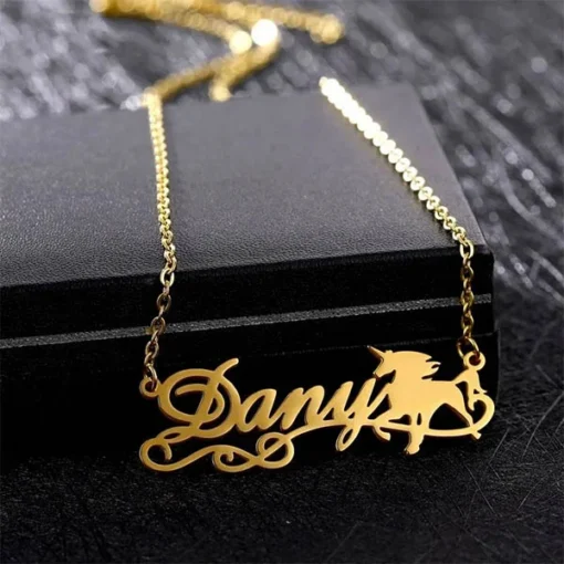 Unicorn Personalized Name Necklace2