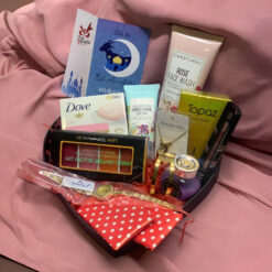 Elegant Eid Luxe Basket filled with premium sweets, gourmet treats, and luxury packaging, perfect for Eid gifting.