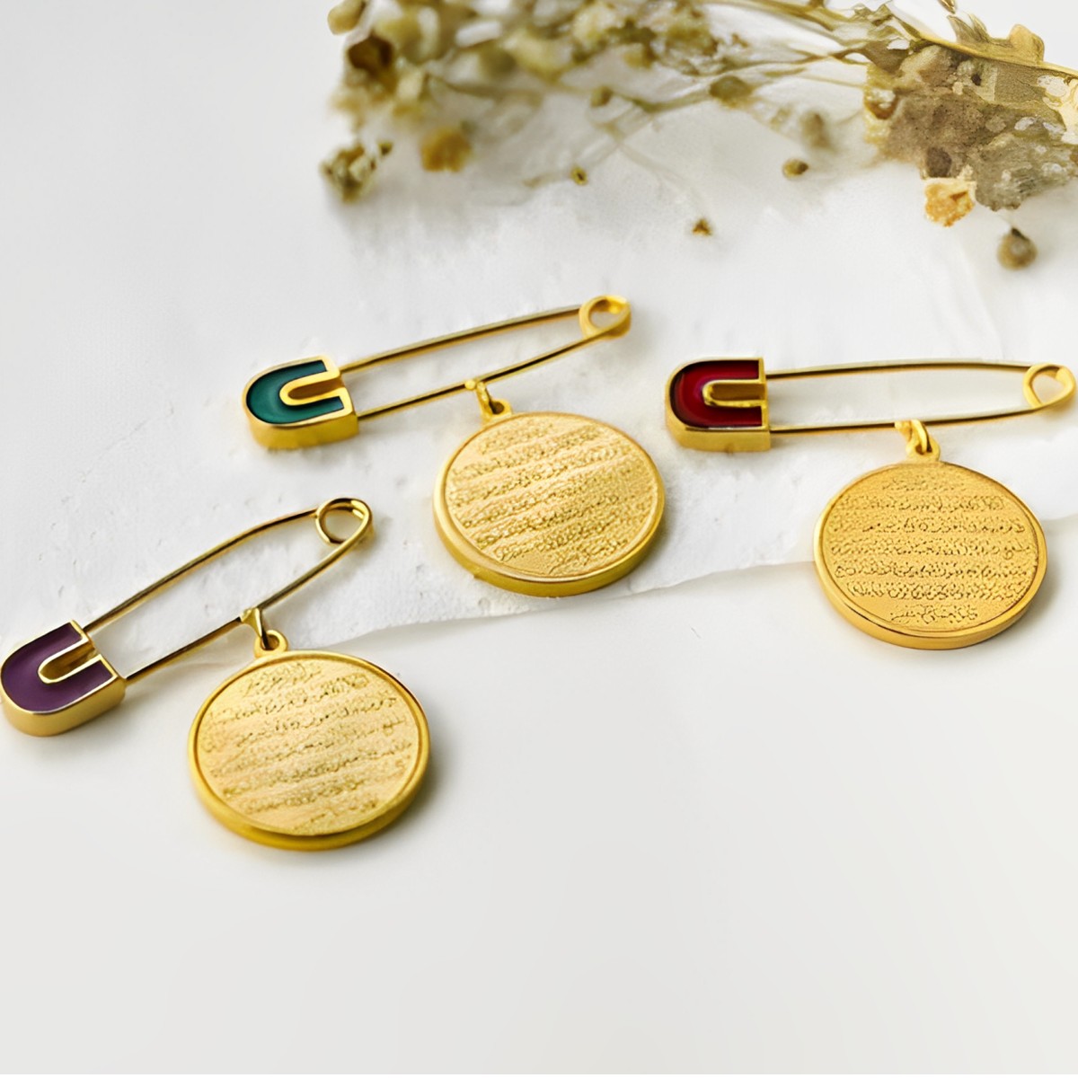 Ayat-ul-Kursi Safety Pin Brooch - Image 4