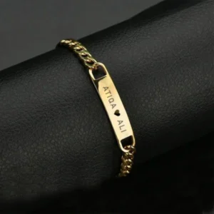 Alternative view of Engraved Name Bracelet