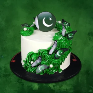 Green & White Glory Cake