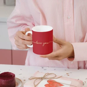 Love You" Red Mug