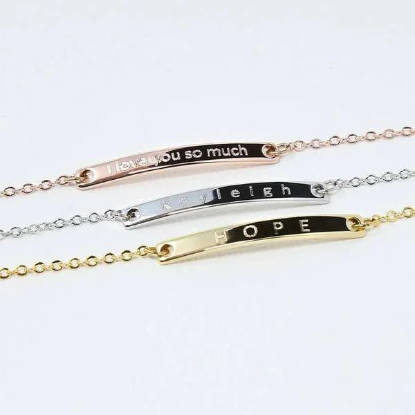 Minimalistic Custom Name Bracelet - Image 2