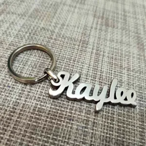 Personalized Metal Name Keychain