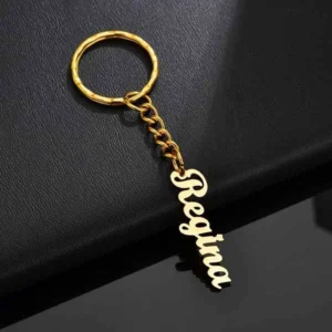 Alternative view of Personalized Metal Name Keychain