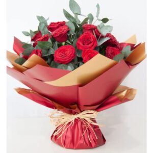 Royal Scarlet Red Rose Bouquet