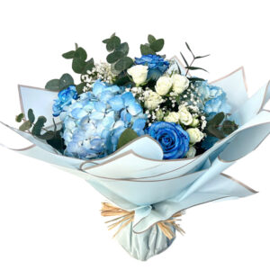 Alternative view of Serenity Blue Hydrangea Bouquet