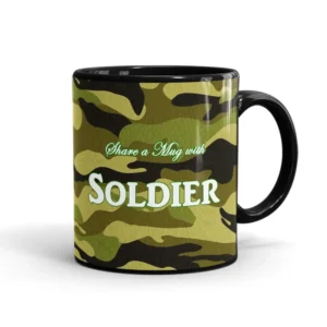 Soldier Camo Mug Tribute to Heroes