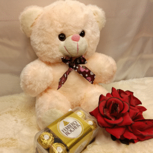 Alternative view of Teddy & Ferrero Rocher Chocolate Set