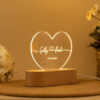 Personalized Heart Lamp – Romantic LED Light by Giftooria