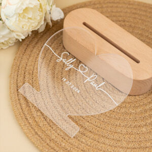 Personalized Heart Lamp – Romantic LED Light by Giftooria